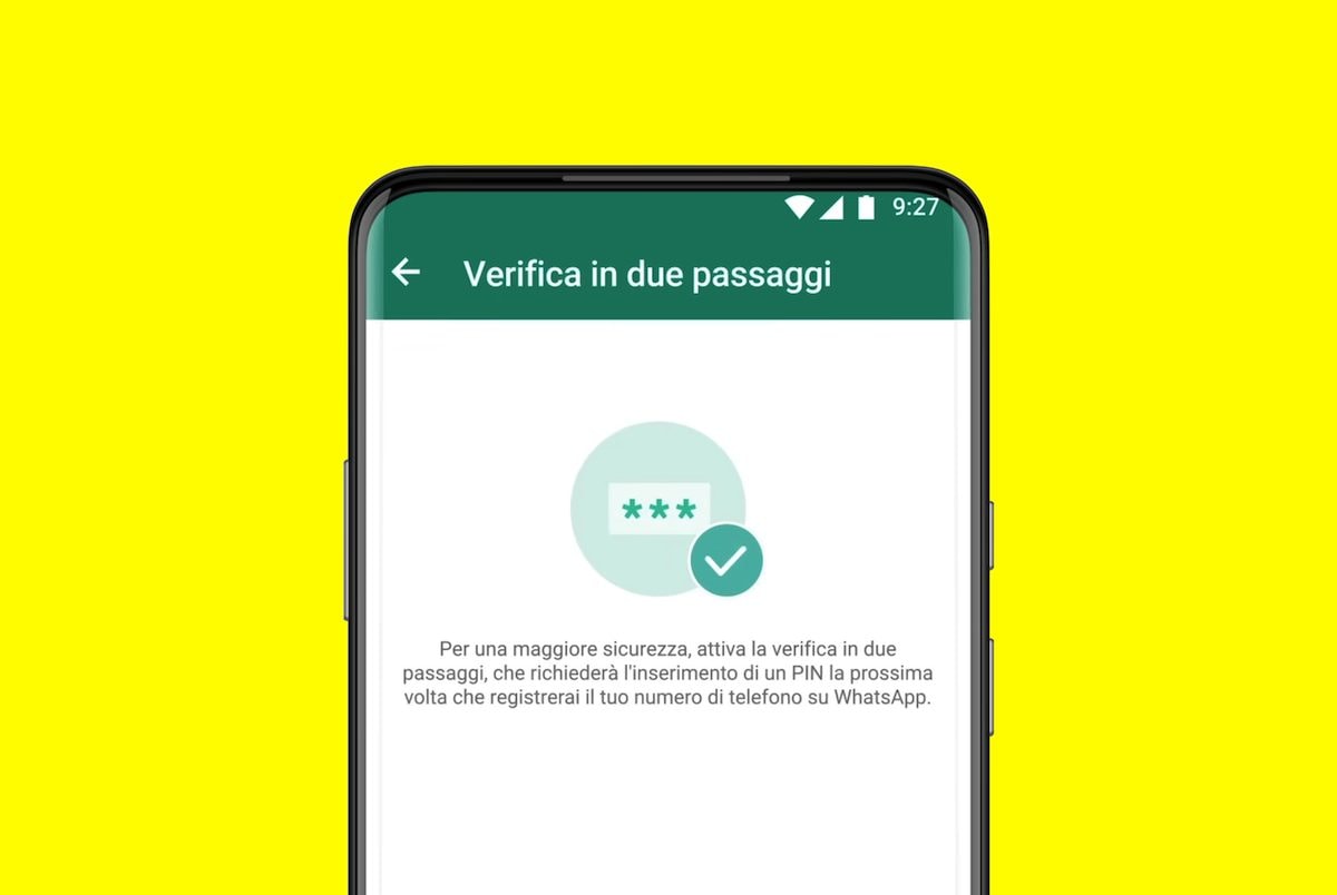 Verifica in due passaggi WhatsApp