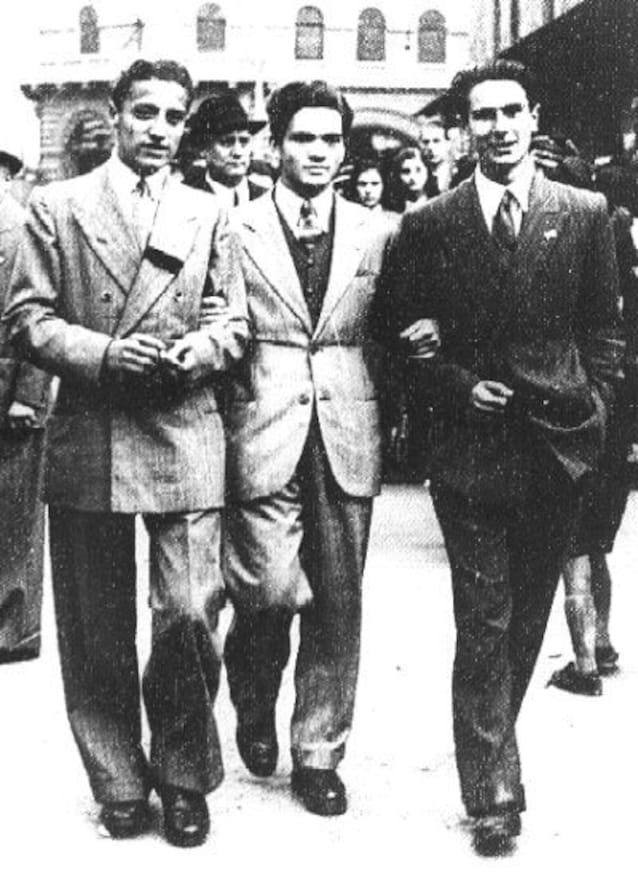 Pasolini (i sentrum) i 1940 i Bologna