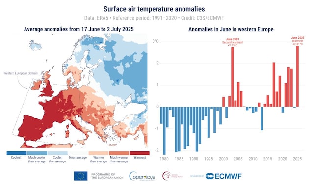 Copernicus temperaturdata