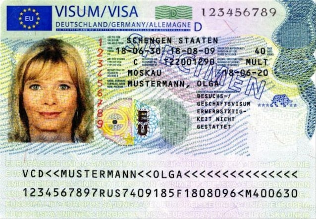 Visninger Schengen utstedt i Tyskland (Wikimedia Commons)