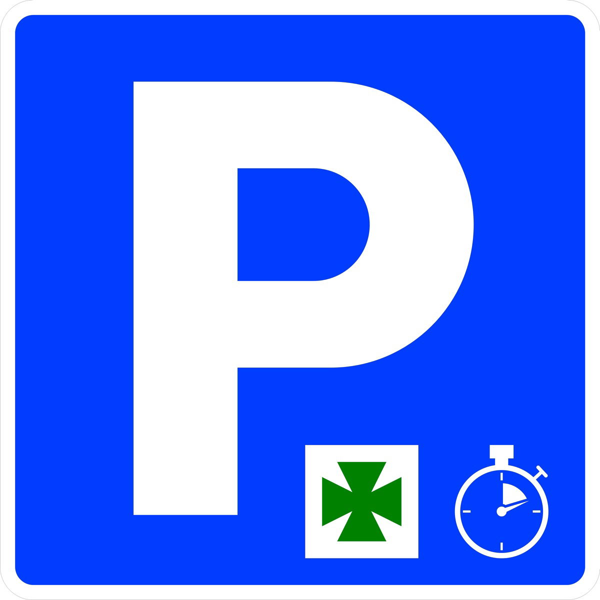 Ser du et grønt kors med en liten stoppeklokke? Parker feil, og det kan koste deg € 200