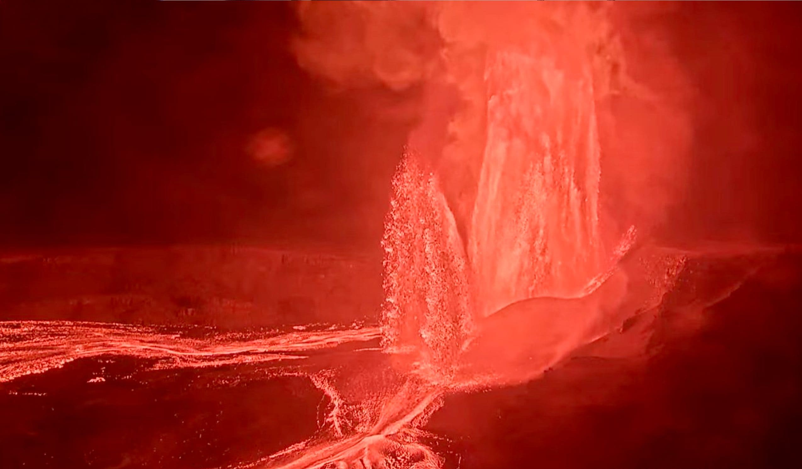 Det er 34. året med 100 m høye lavafontener