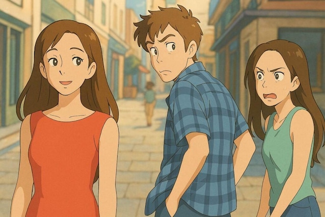 Et kjent meme i Ghibli-stil (ohayo.it)