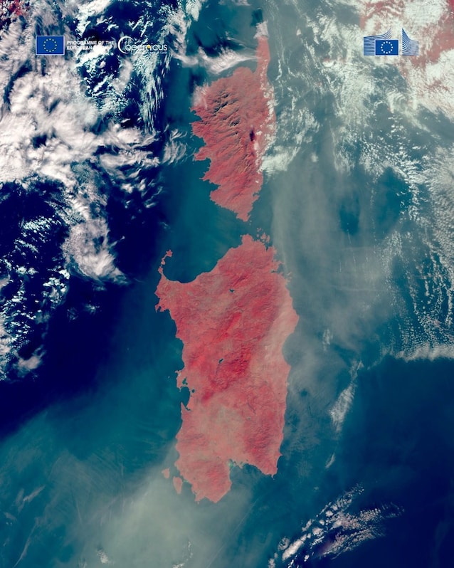 Saharasand Sardinia Korsika