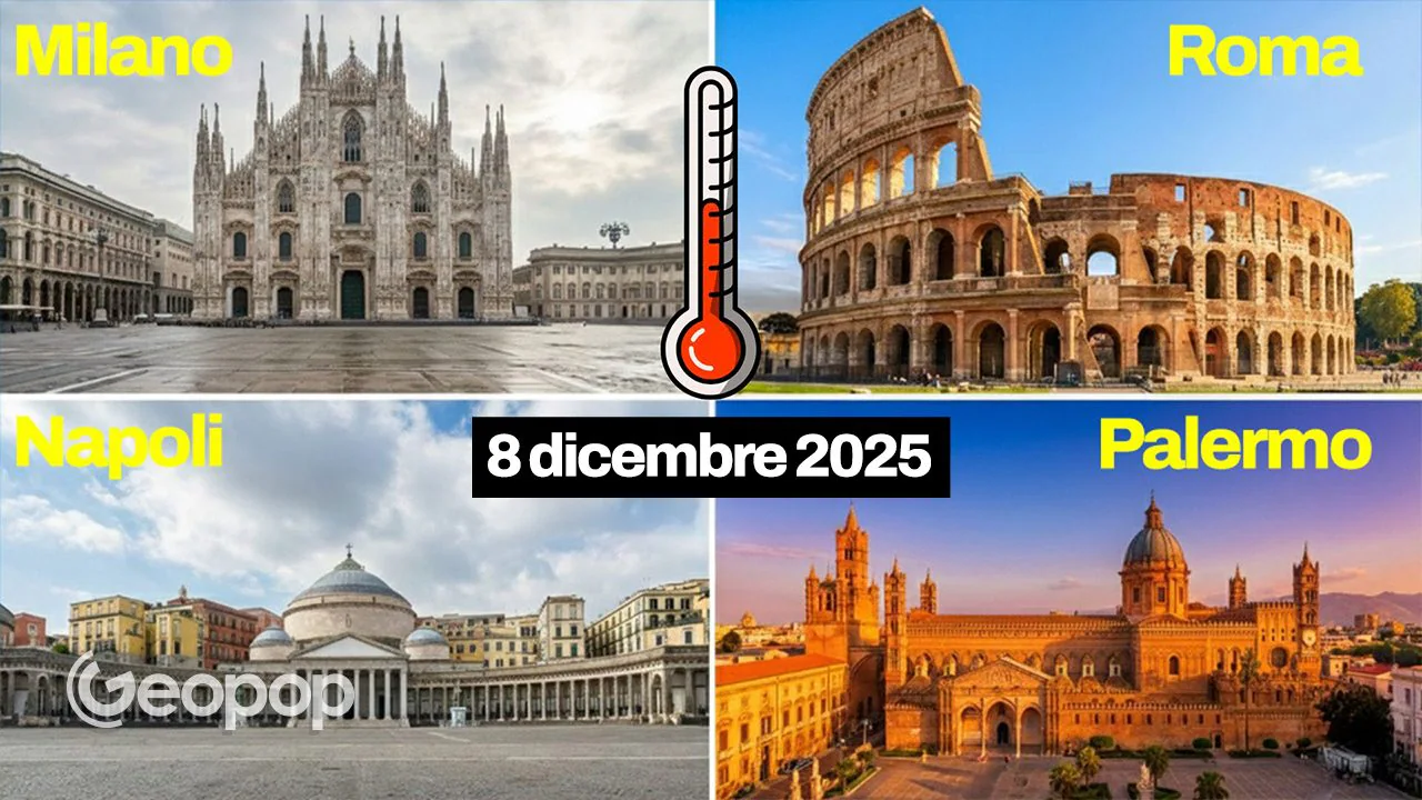 8. desember 2025, hvor mange °C var det i dag tidligere år? La oss sammenligne temperaturer