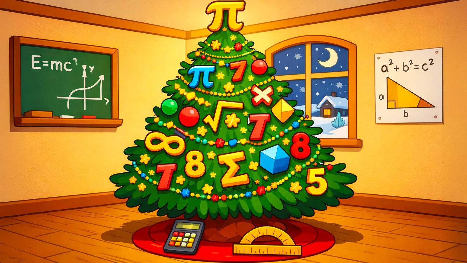 Det er en matematisk formel for det "perfekte" juletreet