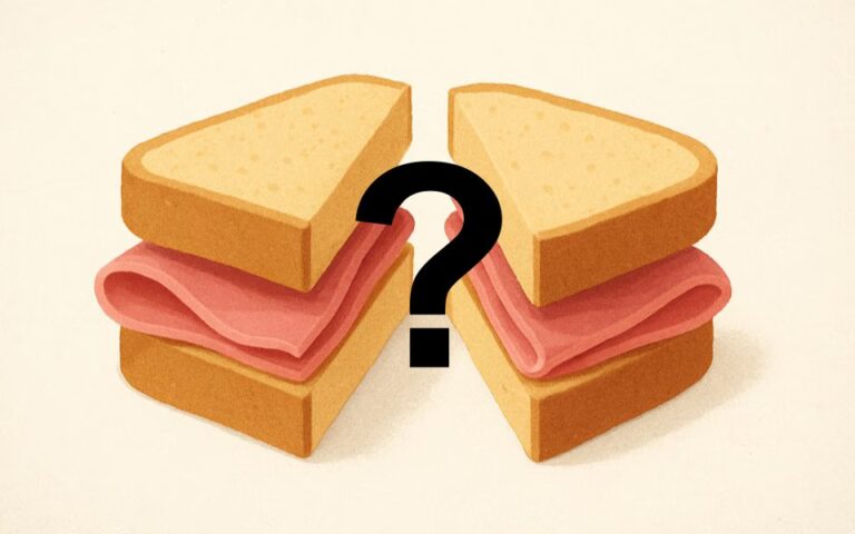 Er det mulig å dele en sandwich i to med bare ett kutt? Hamsandwich-teoremet forklarer hvordan