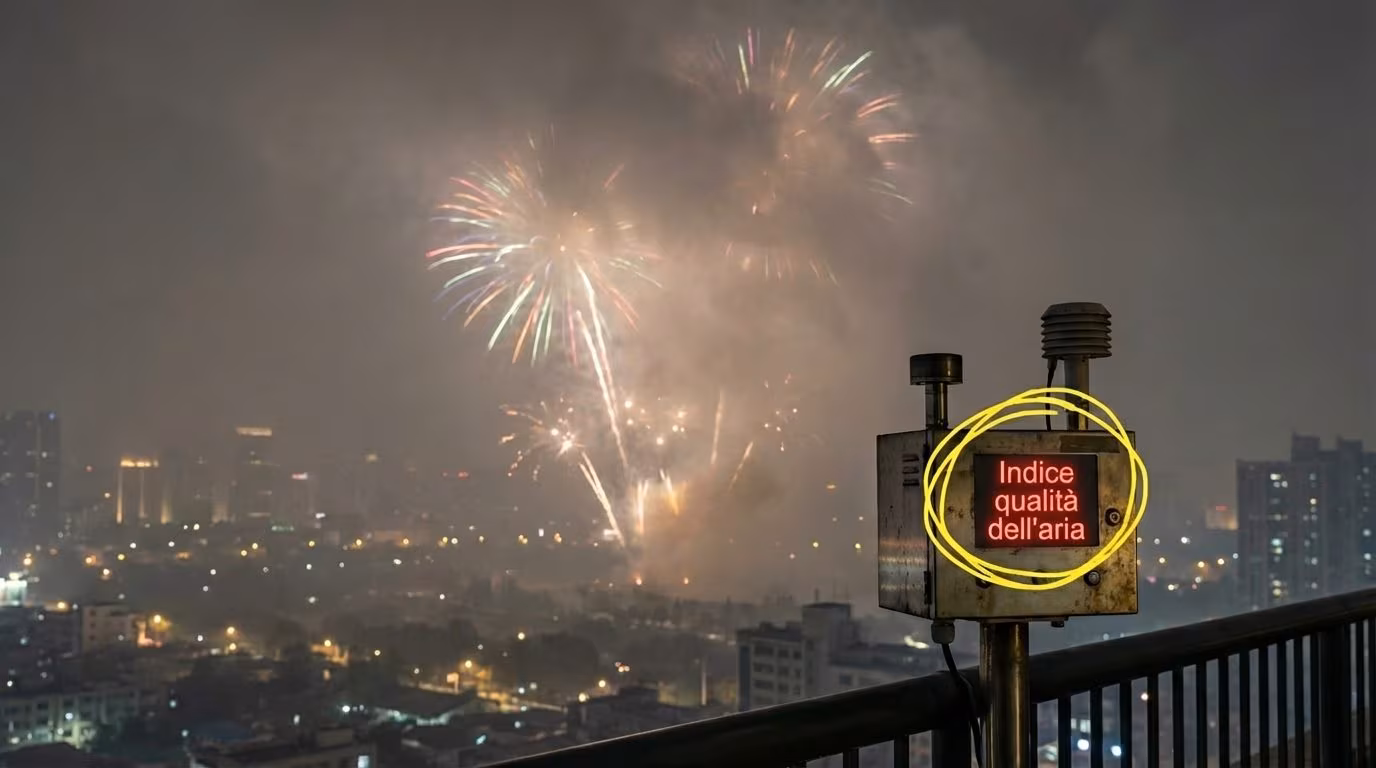 Hvor mye forurenset nyttårsaftens bomber? Luftkvaliteten i Milano, Roma og Napoli