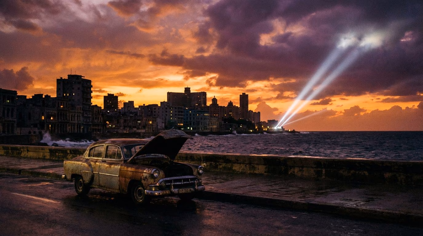 fordi Maduros fall setter øya med ryggen mot veggen