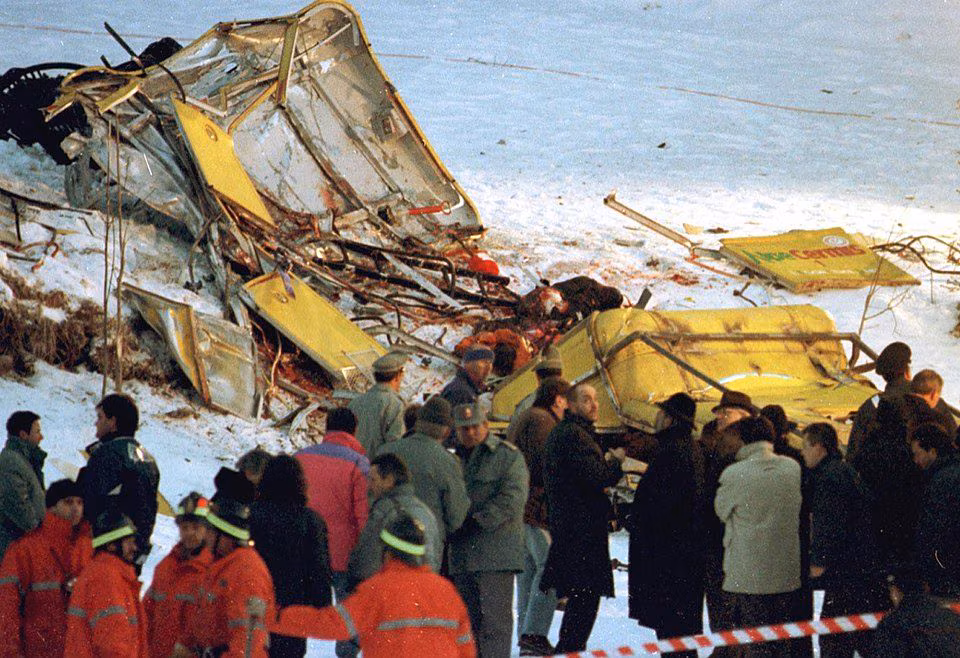 Cermis taubaneulykken, rekonstruksjonen av ulykken som sjokkerte Italia for 28 år siden