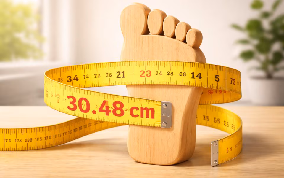 Hvor mange meter er en fot og når brukes den