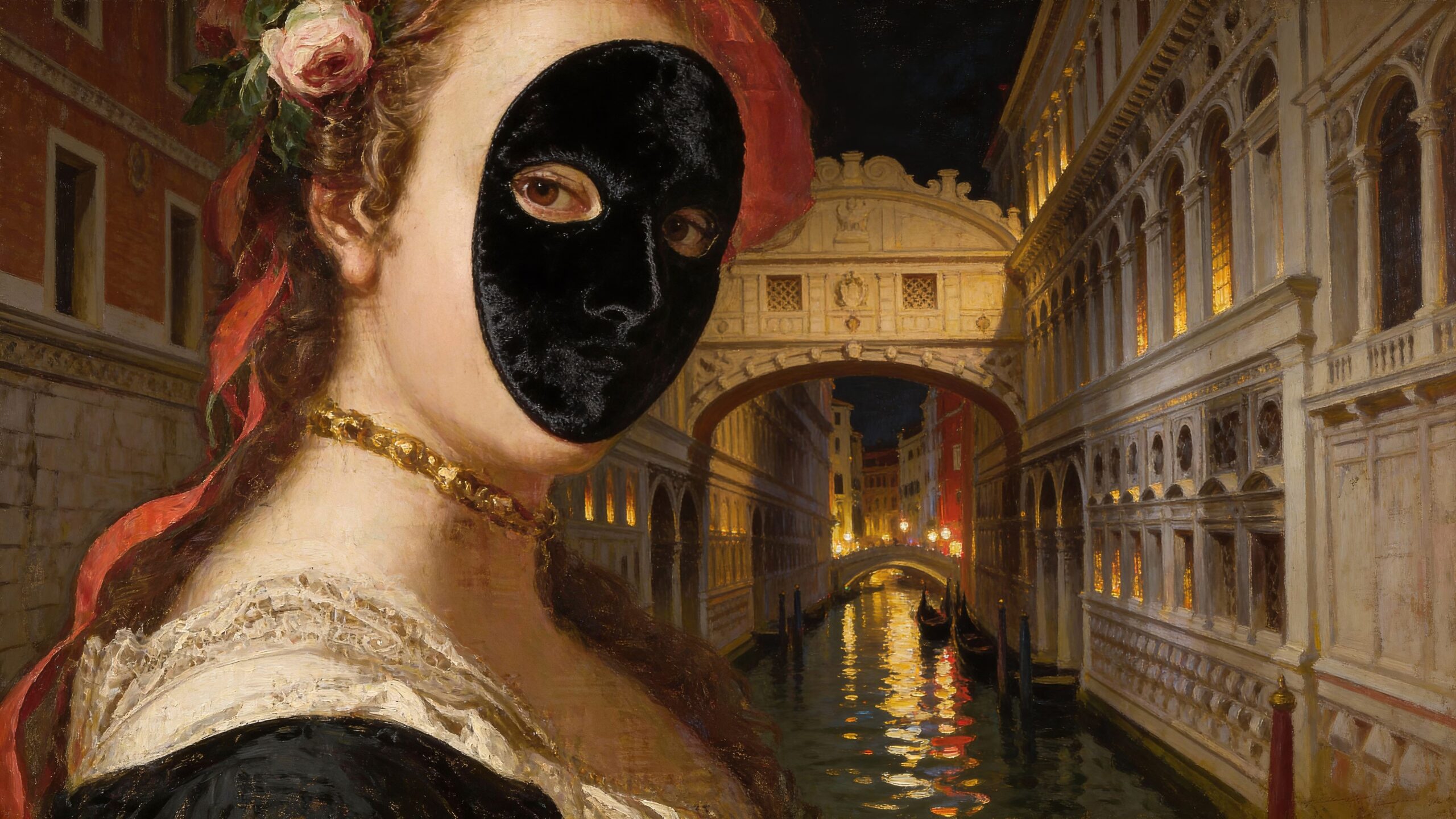 Hva er brunetten, den forførende venetianske masken uten munn: fordi hun var stum