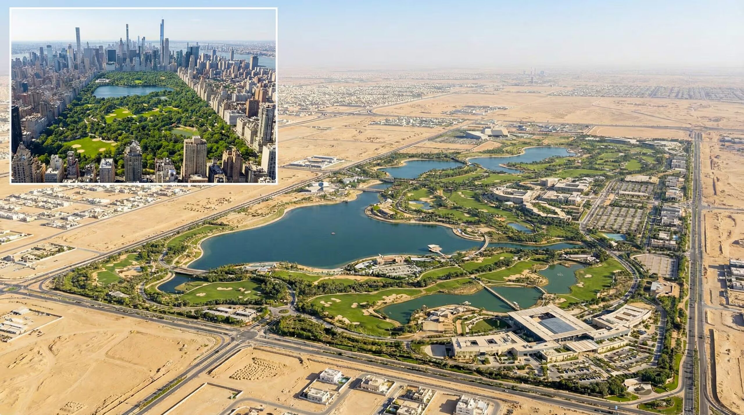 den er 5 ganger større enn Central Park