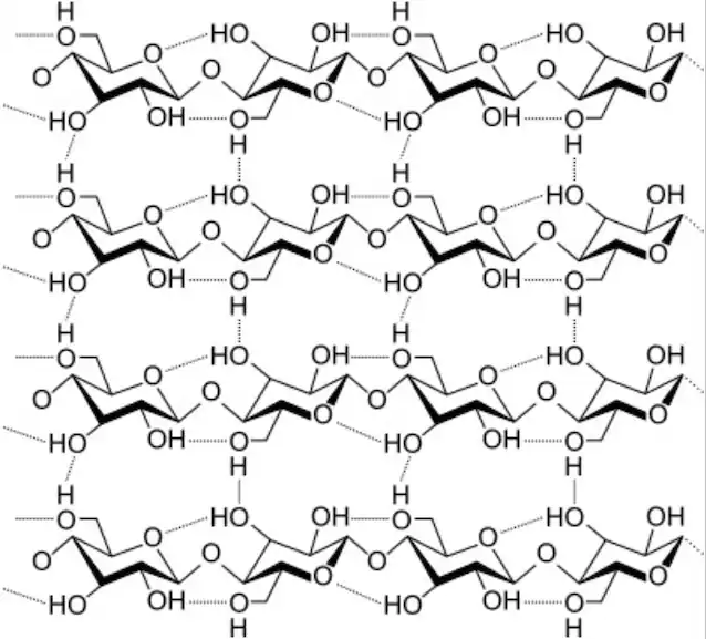 cellulose molekylær struktur