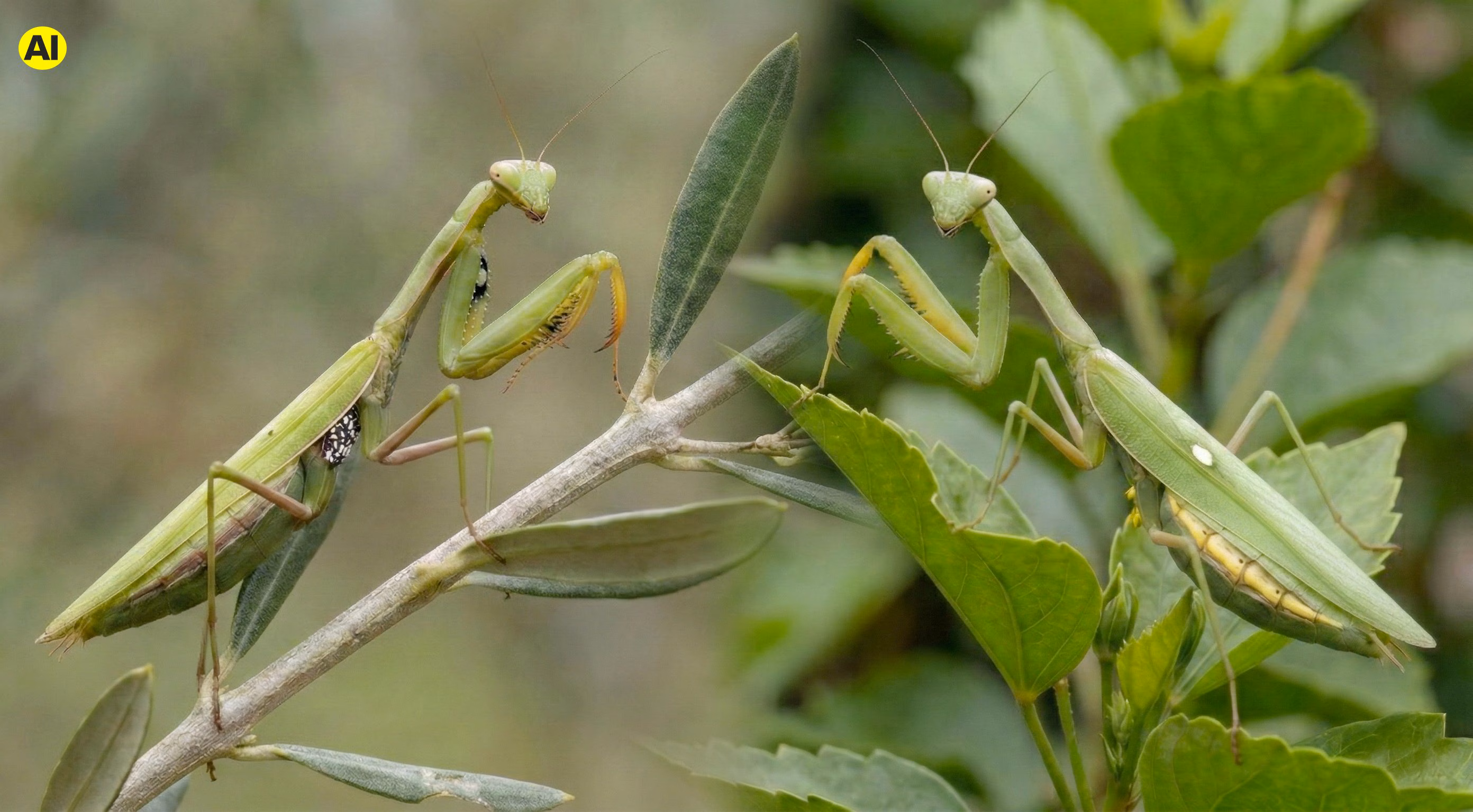 Hva er forskjellen mellom innfødte mantis og asiatiske "fremmede" mantis og hvordan gjenkjenne dem