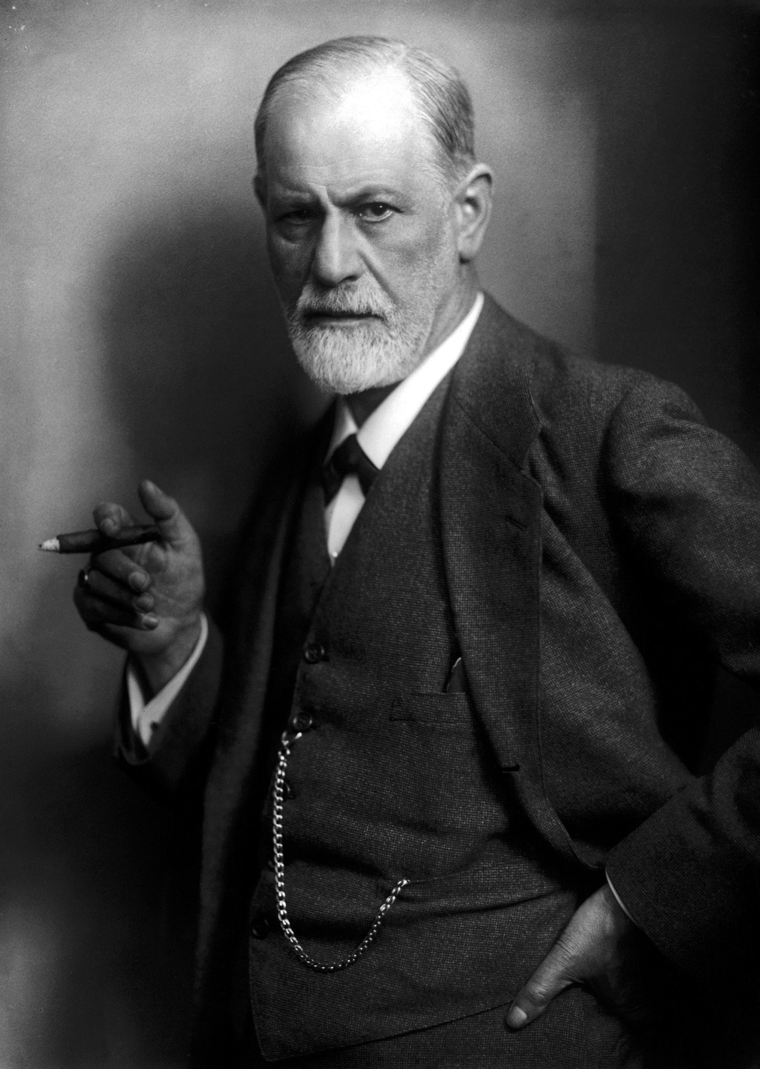 Foto av Sigmund Freud. Kreditt: Max Halberstadt via Wikipedia Commons.