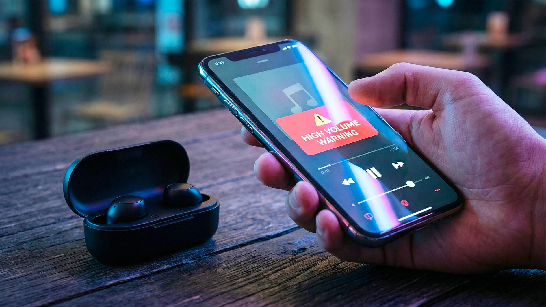den reelle risikoen er å lytte til musikk med høyt volum