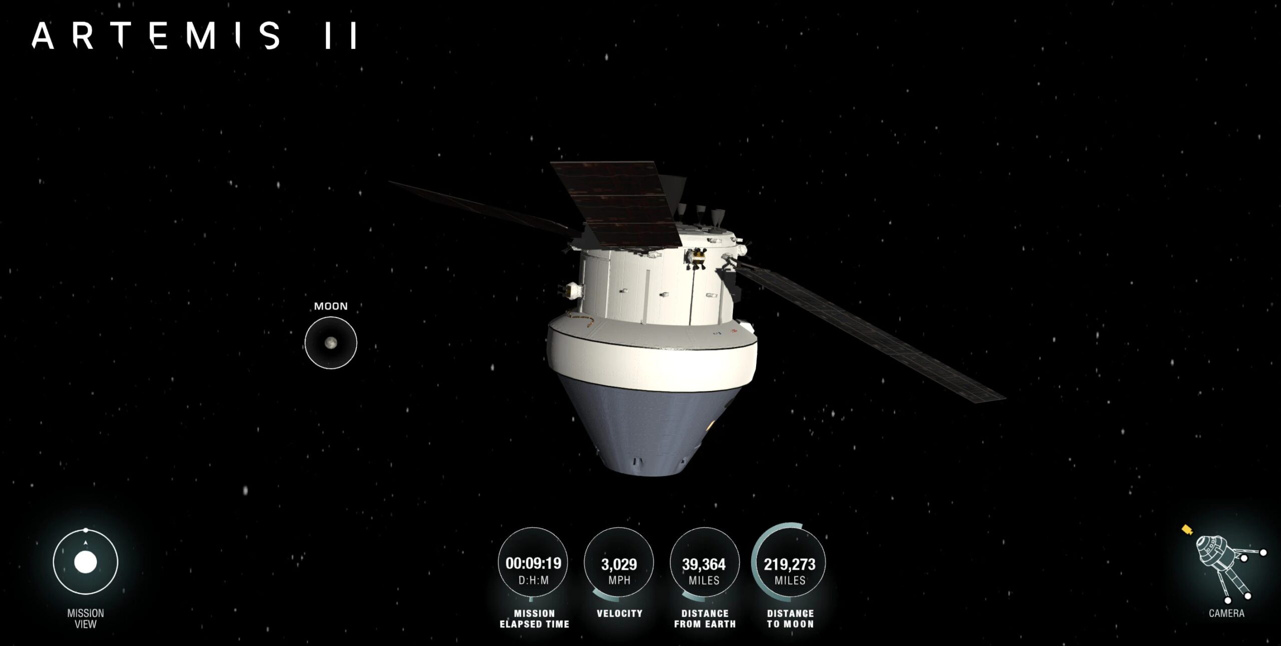 Hvor ligger Artemis II, hvordan følge astronauter som reiser til månen med NASAs sporer
