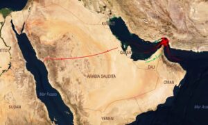 gassproblemet og utilstrekkelige rørledninger, kartet