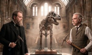 utfordringen mellom to paleontologer for å oppdage de første dinosaurene