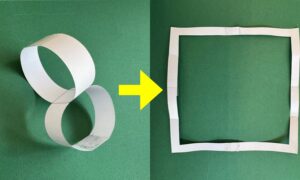 Hvordan få en firkant som starter fra to sirkler, med bare to kutt: geometrisk magi