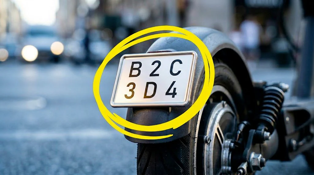 Hvordan be om skilt for scootere, obligatorisk etter 16. mai, og unngå en bot på 400 euro