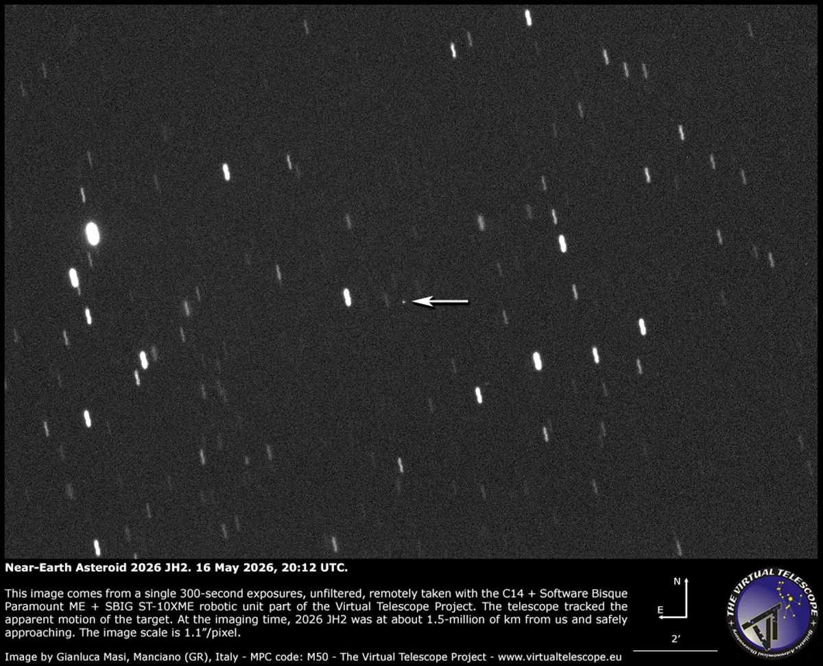 En gigantisk asteroide funnet for bare dager siden passerer nå nær jorden