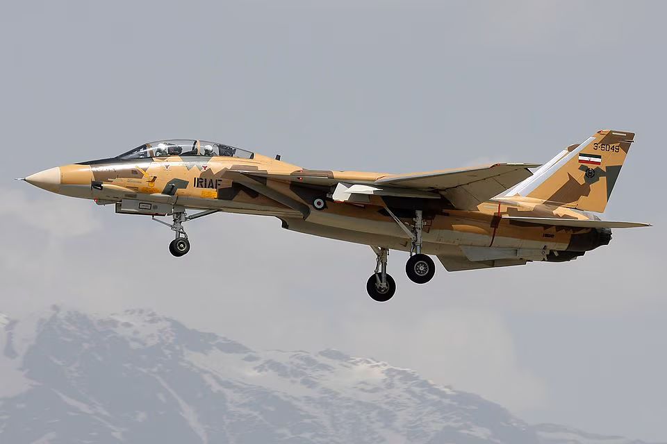 Iran bruker amerikanske Grumman F-14 Tomcat i Midtøsten-krigen