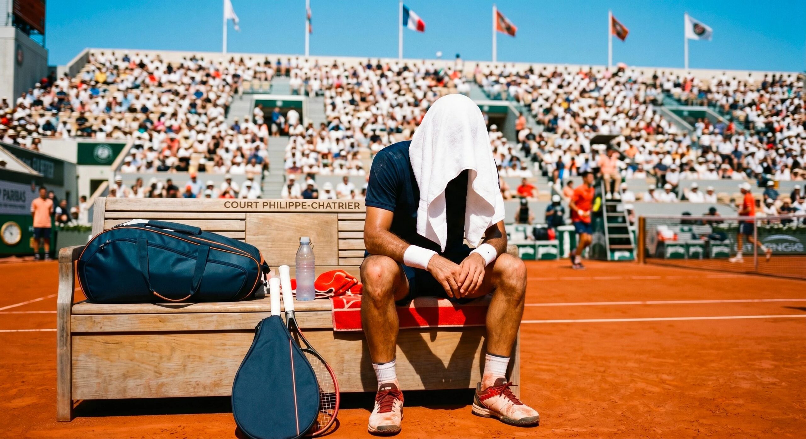 Sinner slått ut på Roland Garros i Paris, men det var ikke varmt nok til å stoppe kampen: hva er varmeregelen