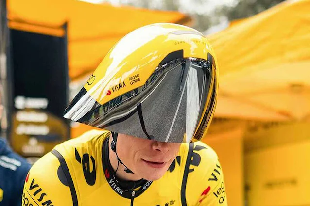 Giro Aerohead 2.0-hjelmen, båret av Jonas Vingegaard - via x.com @NeozOne