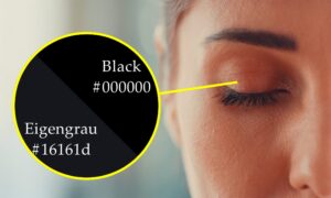 den er ikke svart, men en grå &laquo;produsert&raquo; av hjernen