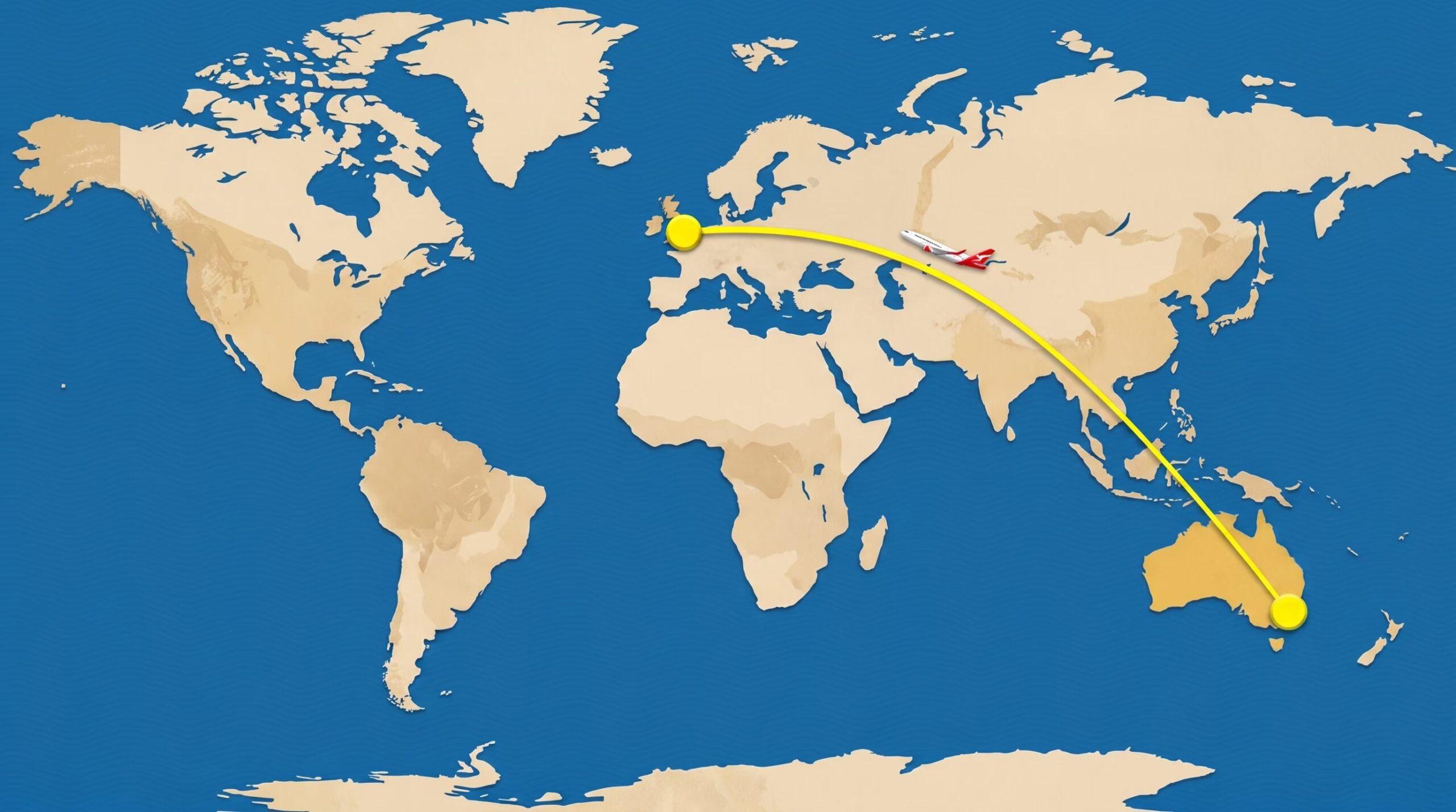 Sydney-London om 22 timer uten mellomlanding, den lengste flyreisen i verden vil gå i oktober 2027: 17 tusen km direkte