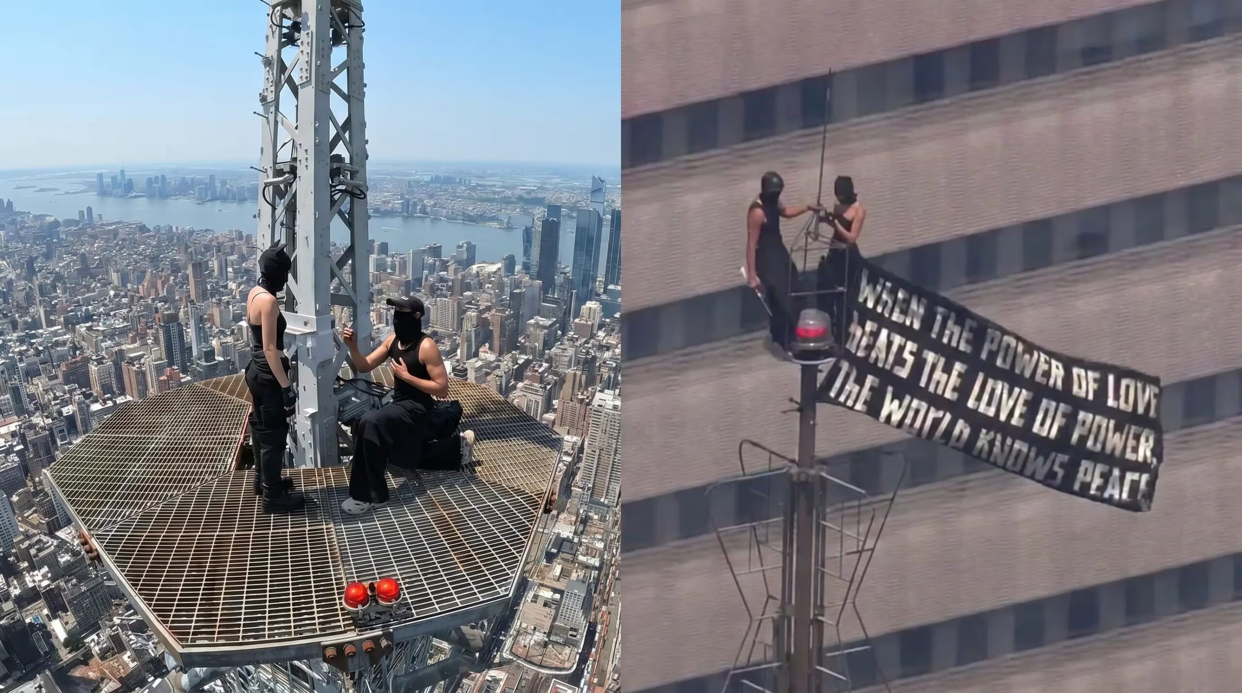 Et par klatrer opp Empire State Building i NY uten tau: hva taktak er og hvorfor det er ulovlig