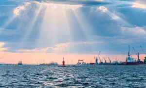 Beleolico di Taranto er den første italienske havvindparken i Middelhavet: den genererer 62 GWh energi