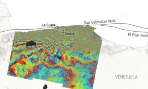 Jordskjelv i Venezuela flyttet bakken med 30 cm: Sentinel-1-bilde