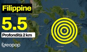 Jordskjelv på Filippinene med styrke 5,5, episenter i havet 14 km fra kysten av Mabiton