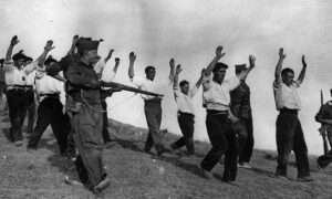 Den spanske borgerkrigen i 1936, historien om &laquo;dressprøven&raquo; fra andre verdenskrig