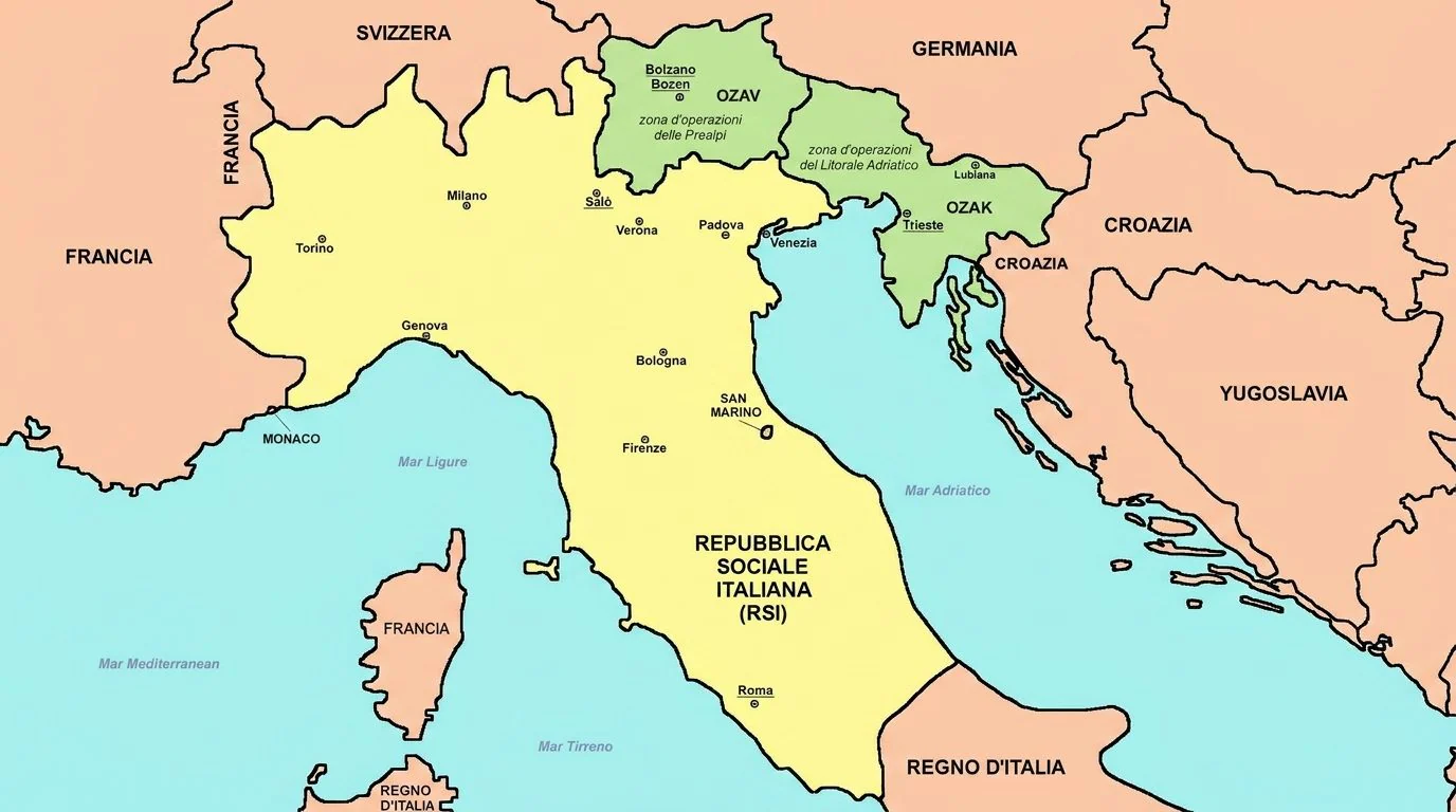 Hva var den italienske sosiale republikken: den fascistiske staten født i Nord-Italia i 1943