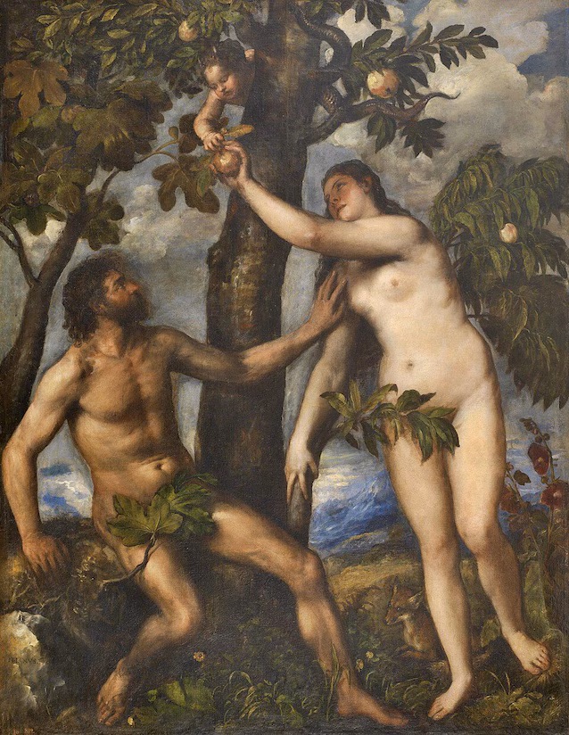 Adam og Eva av Titian