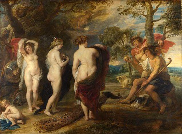 The Judgment of Paris av Rubens (1600-tallet)