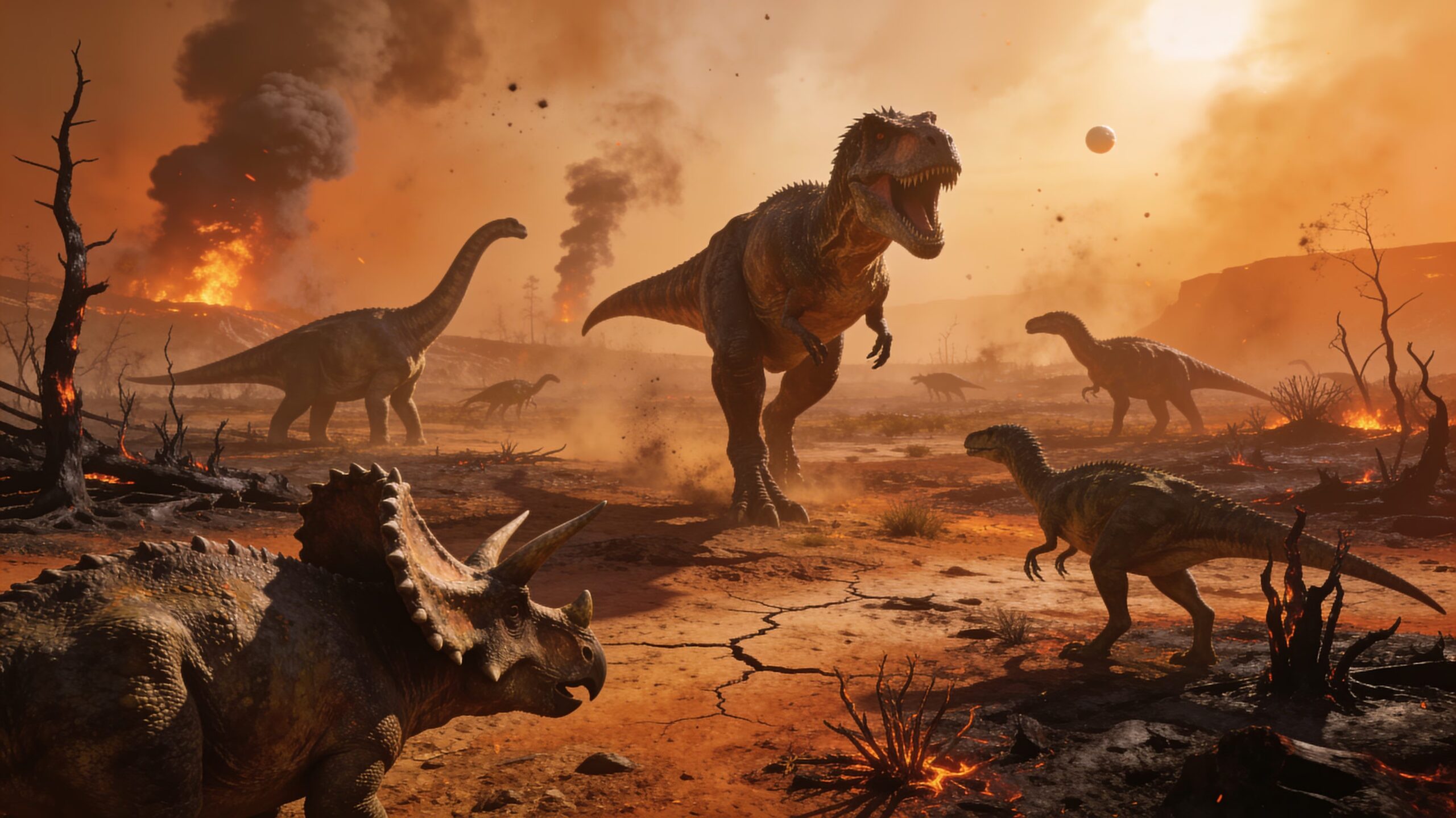 Det var ikke bare asteroidevirkningen som gjorde at dinosaurene døde ut, men hetebølgen den forårsaket: studien