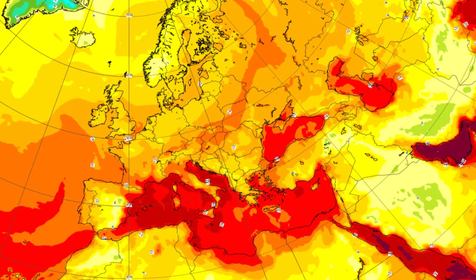 Den fjerde hetebølgen fortsetter, byer over 40°C og stormer som kommer: til og med Alpene er varme
