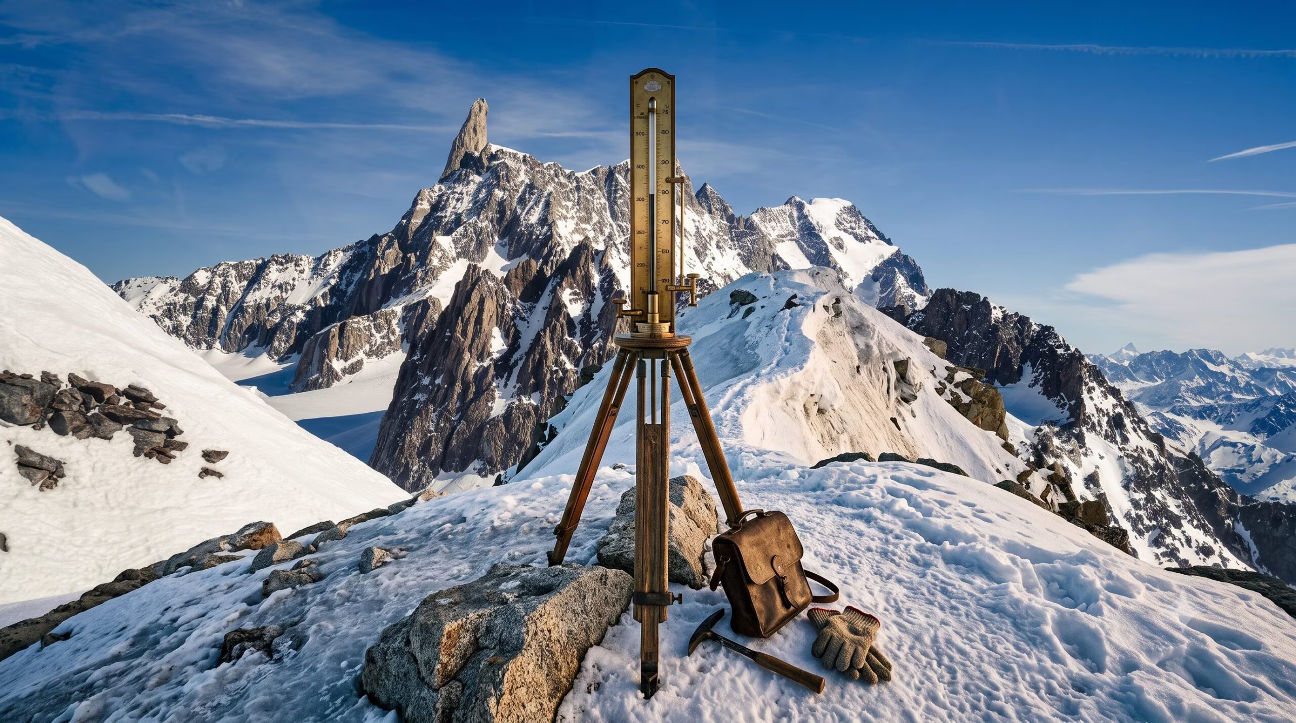 Den første bestigningen av Mont Blanc var ingen sportslig bragd: det vitenskapelige eksperimentet fra 1786 på 4810 moh.