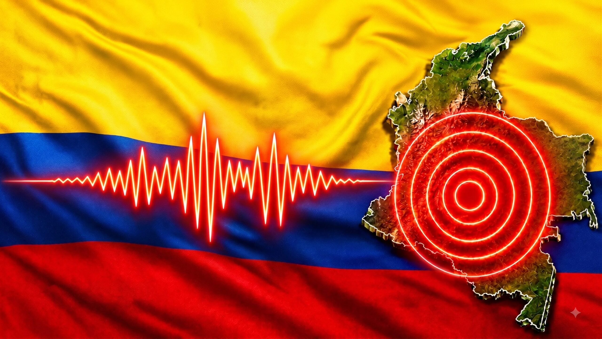 Det voldsomme jordskjelvet M7.4 i Colombia er ikke relatert til det i Venezuela og er ikke forårsaket av varme
