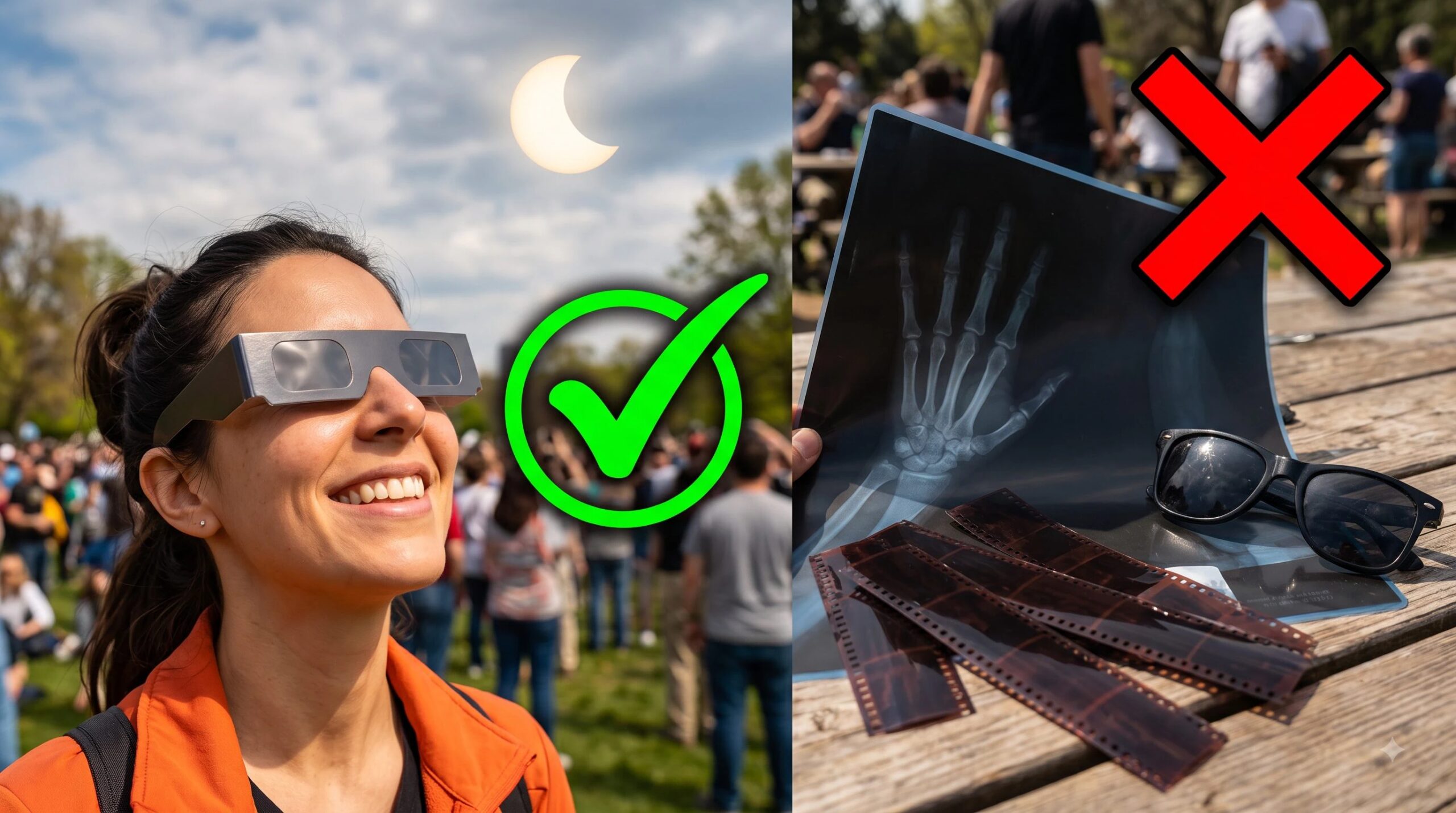 Hvorfor ikke se solformørkelsen uten briller eller med gjør-det-selv-metoder: risiko og skade for MoS