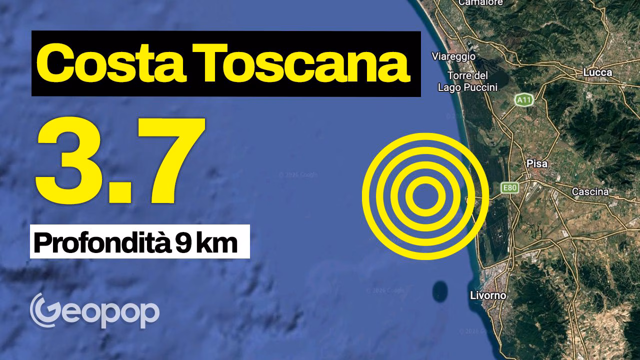 Jordskjelv i Toscana, sjokk med styrke 3,7 utenfor kysten av Marina di Pisa: hva skjedde og de aktive feilene