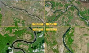 Fra tørre elver som Po og Donau til trekkende isbreer: Copernicus-kart og tørke i Italia