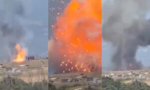 Eksplosjon i Colleferro, Roma, i et anlegg som produserer ammunisjon og drivstoff
