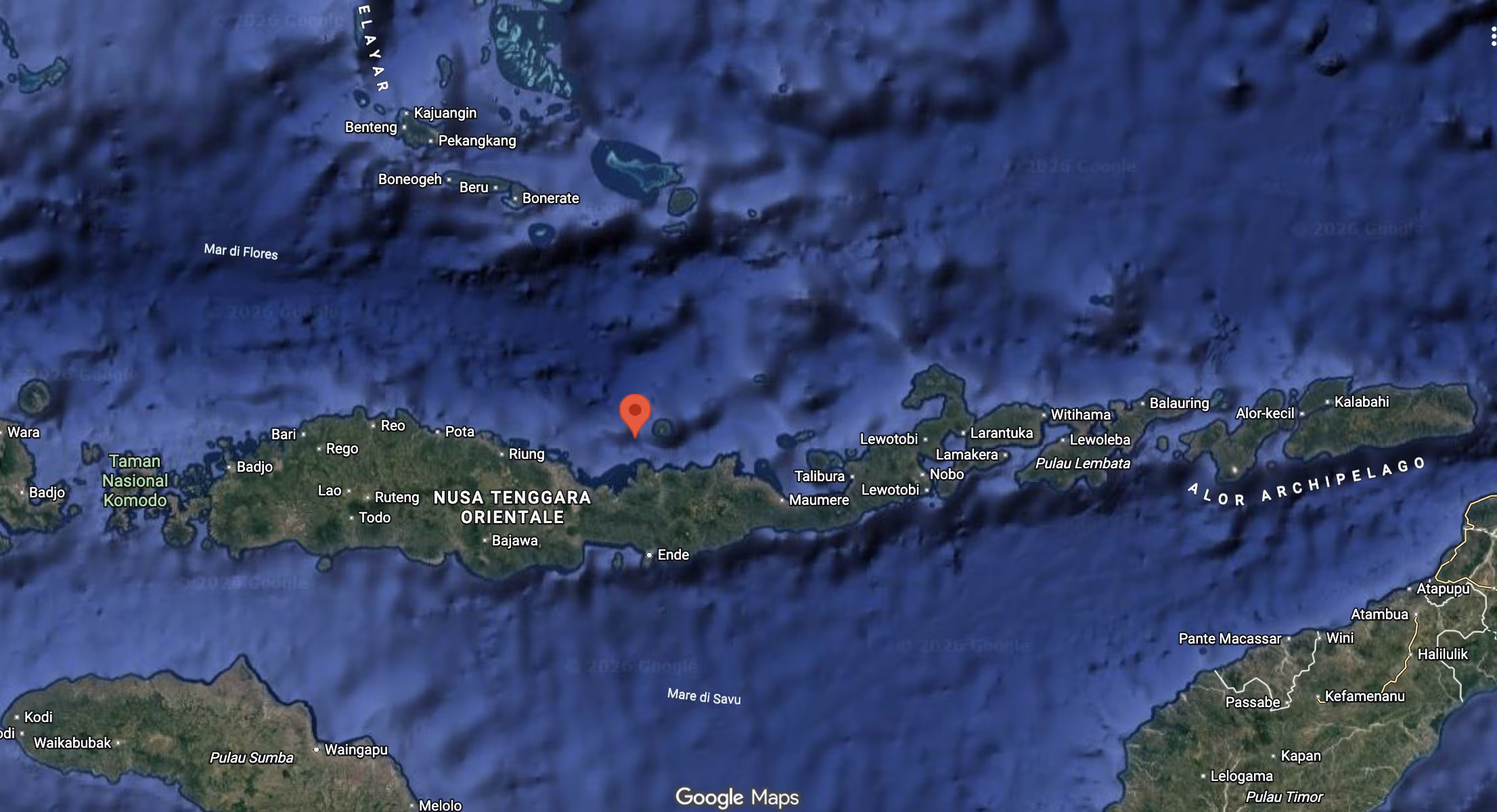Nytt jordskjelv i Indonesia som måler 5,6 øst for Labuan Bajo, ingen tsunamivarsel