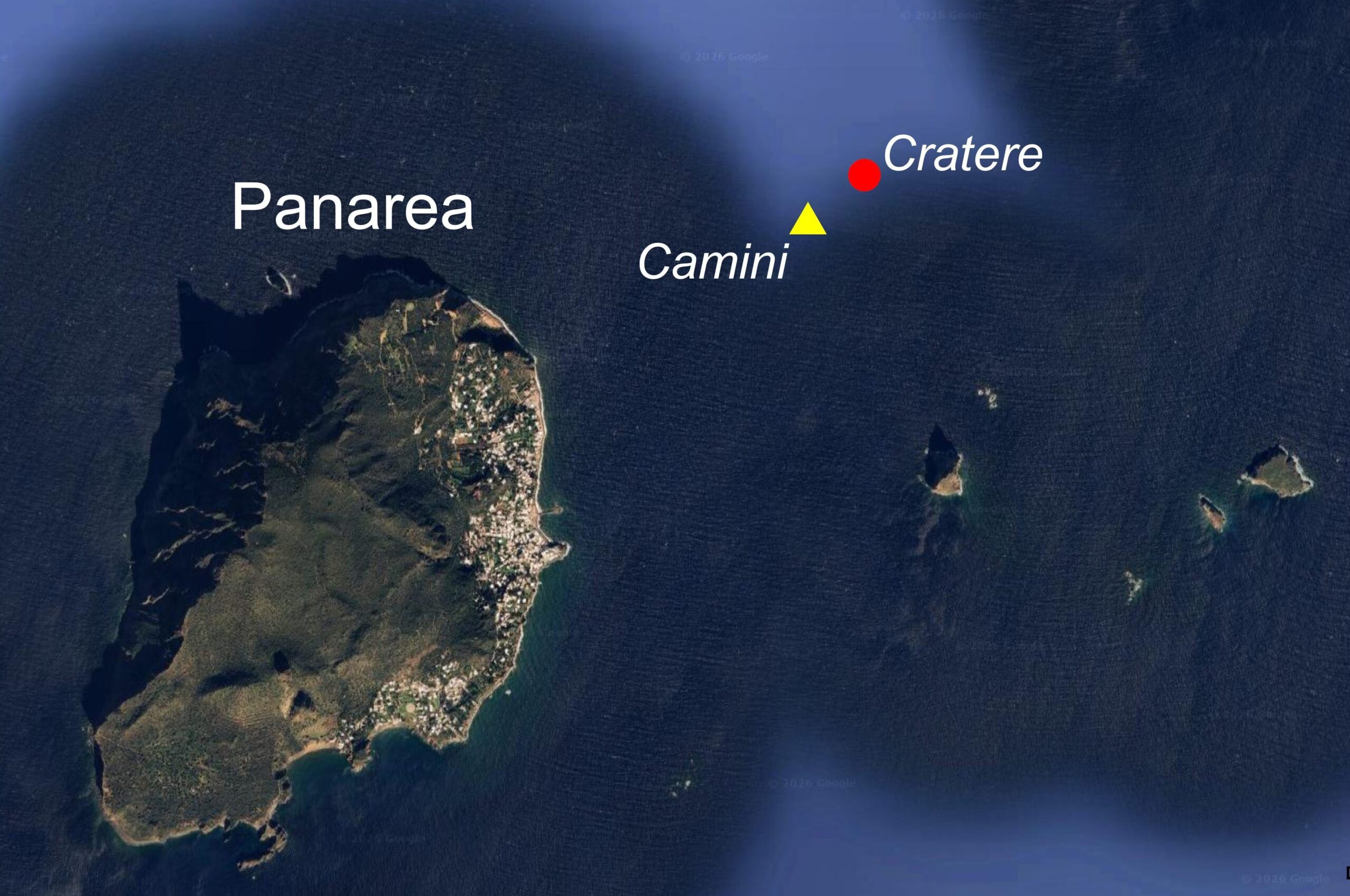 Et stort krater med hydrotermiske ventiler oppdaget på havbunnen i Panarea: det er 100 meter langt og 60 meter bredt